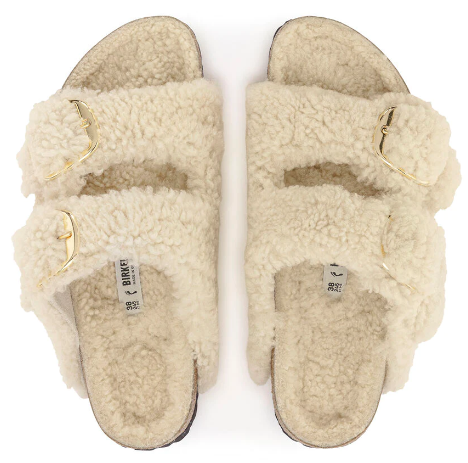 BIRKENSTOCK Arizona BB Teddy כפכפי פרווה בירקנשטוק נשים