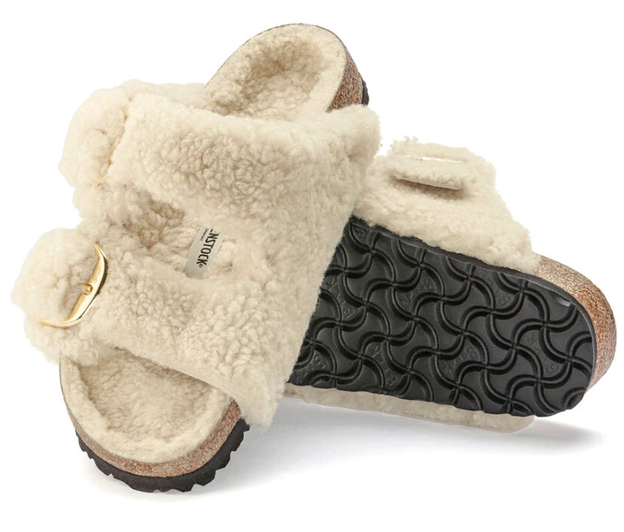 BIRKENSTOCK Arizona BB Teddy כפכפי פרווה בירקנשטוק נשים