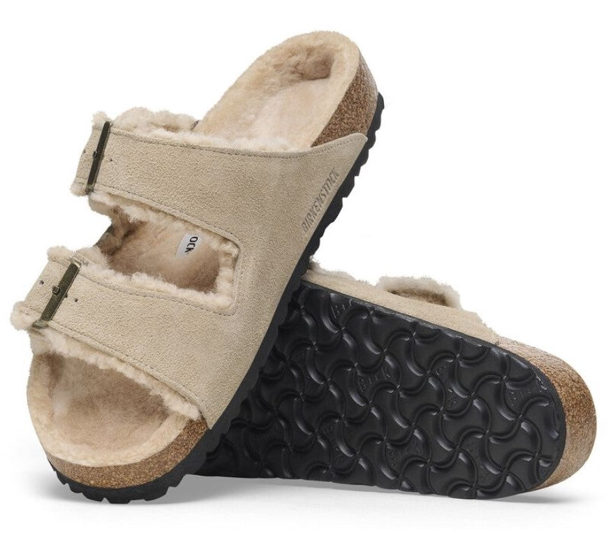 BIRKENSTOCK Arizona Shearling כפכפי פרווה בירקנשטוק נשים