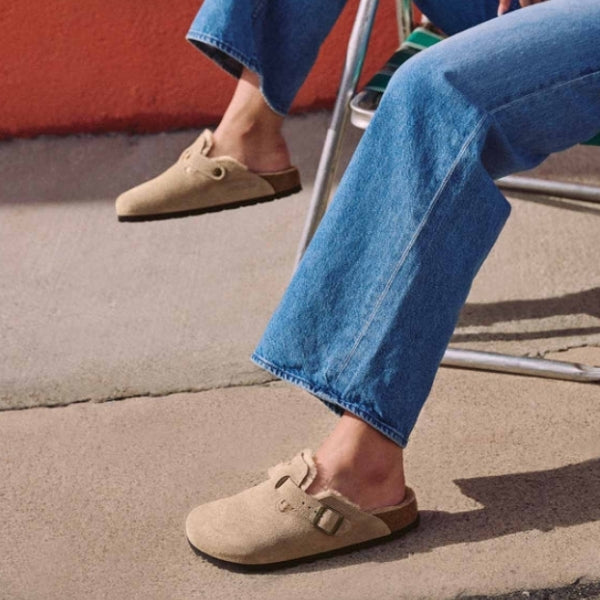 BIRKENSTOCK Boston Shearling כפכפי פרווה בירקנשטוק נשים