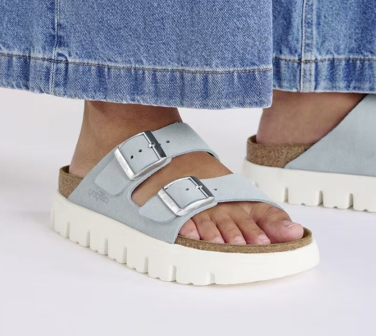 BIRKENSTOCK Papillio Arizona Chunky כפכפי זמש פאפילו נשים