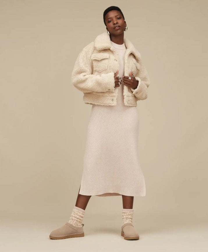 UGG Classic Micro מגפיי פרווה נמוכים מיקרו האג נשים