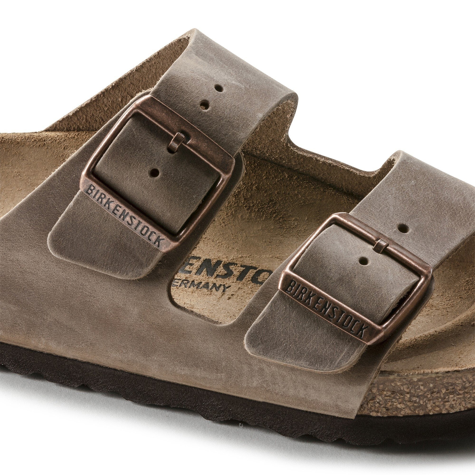 BIRKENSTOCK Arizona Leather Oiled Leather כפכפי בירקנשטוק מעור משומן אריזונה גברים