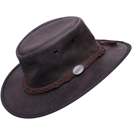 BARMAH כובע אוסטרלי מעור סוויד בארמה