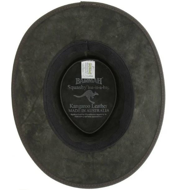 BARMAH Squashy Roo כובע אוסטרלי מעור מלא בארמה