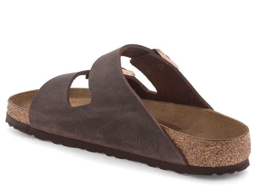 BIRKENSTOCK Arizona Leather Oiled Leather כפכפי בירקנשטוק מעור משומן אריזונה גברים