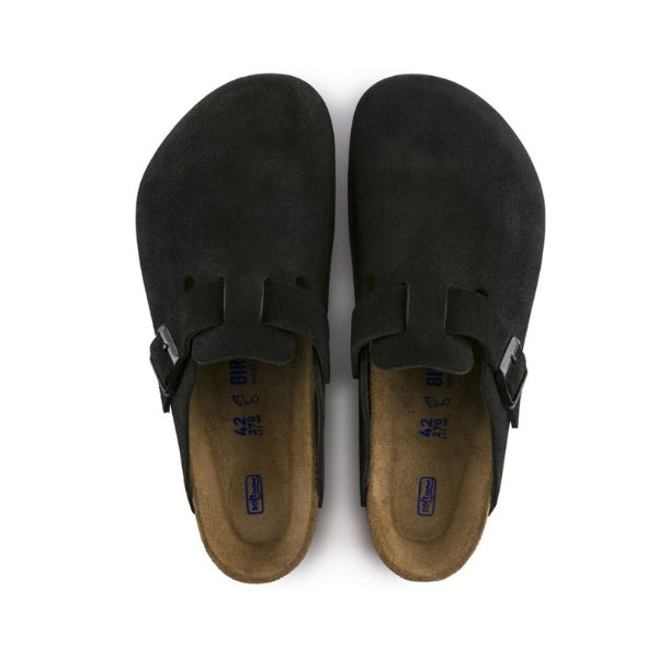 BIRKENSTOCK Boston BS כפכפי בוסטון בירקנשטוק זמש נשים