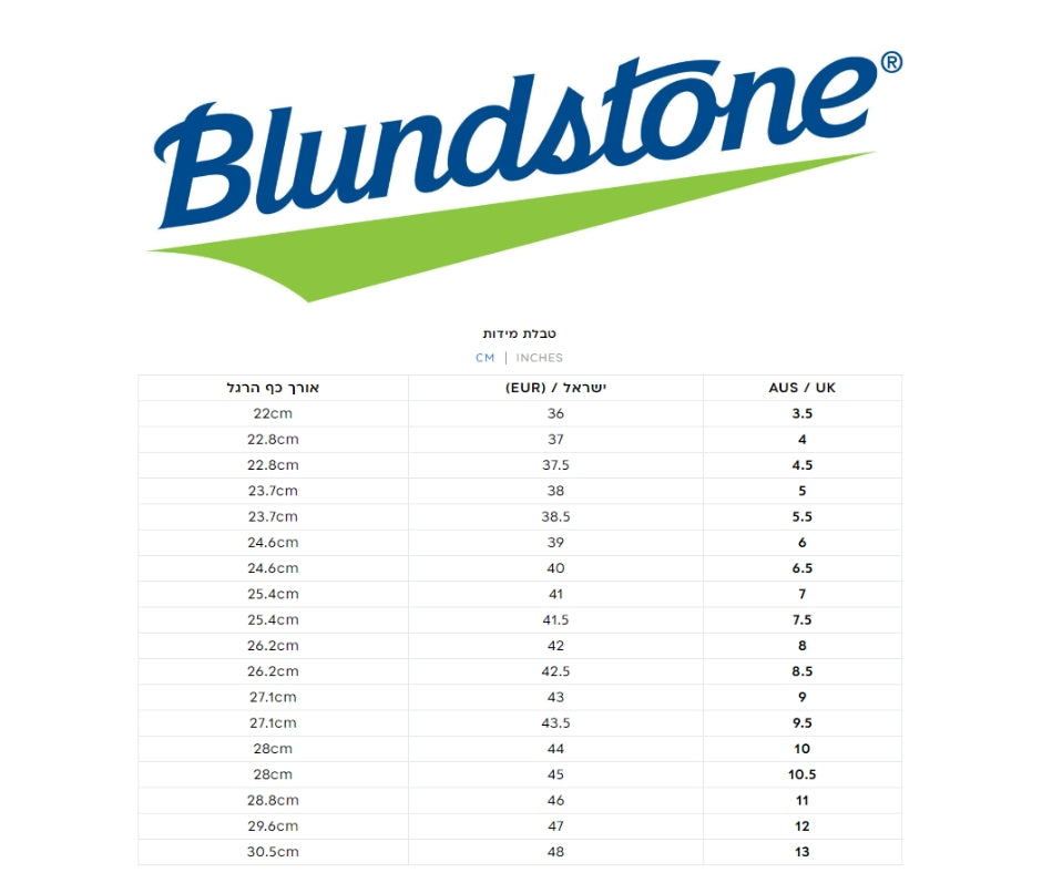 BLUNDSTONE 510 מגפי בלנדסטון גברים