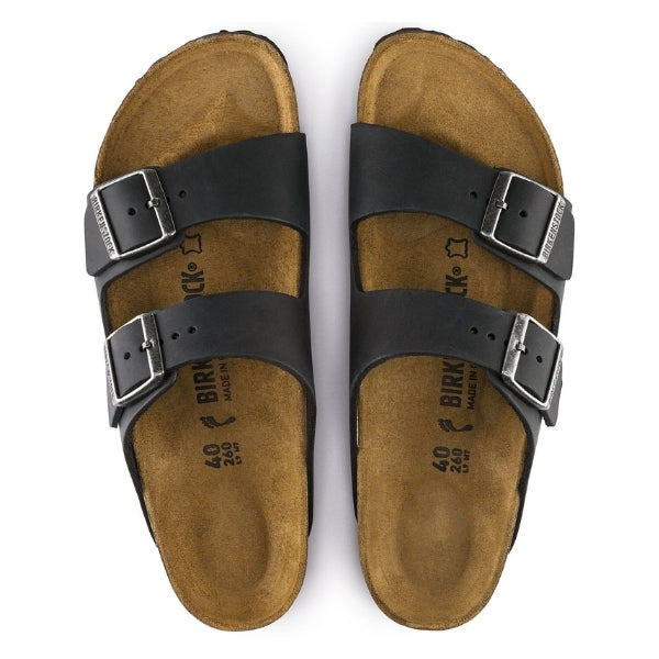 BIRKENSTOCK Arizona Leather Oiled Leather כפכפי בירקנשטוק מעור משומן אריזונה גברים