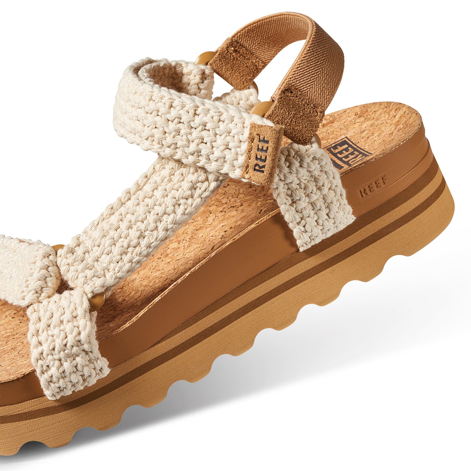 REEF Cushion Rem Hi Crochet סנדלי פלטפורמה ריף קושן רם נשים