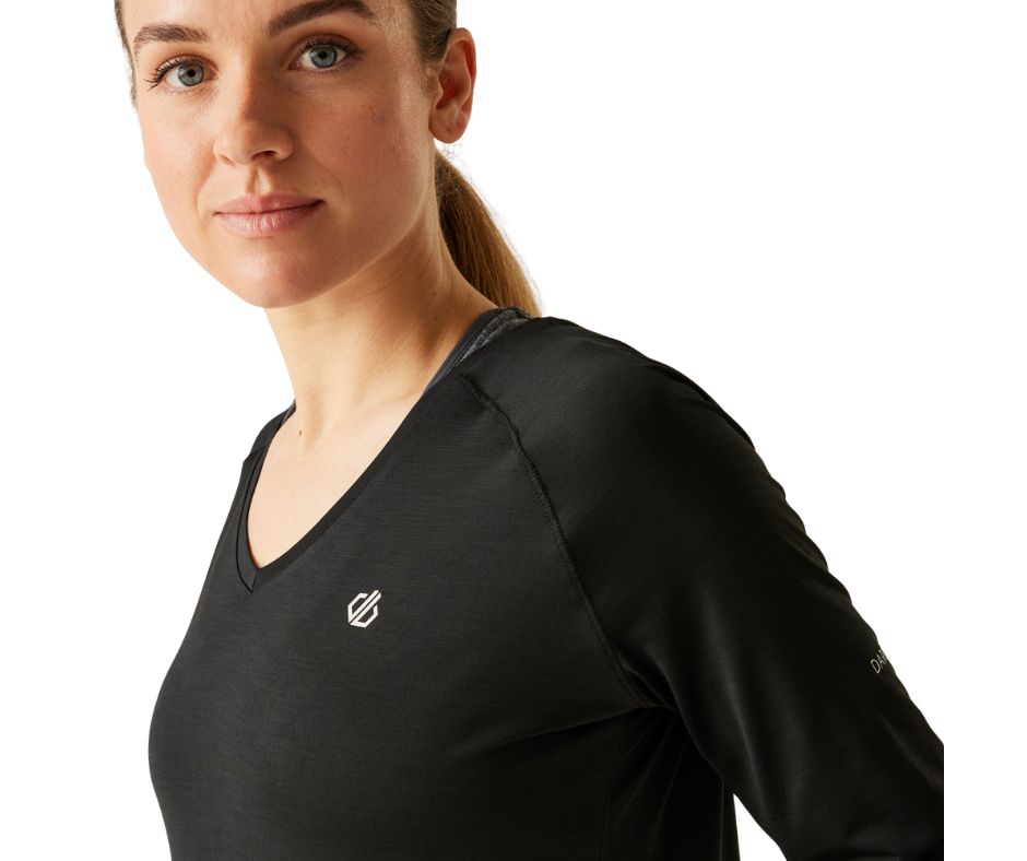 DARE2B Discern חולצת טי מנדפת שרוול ארוך לנשים