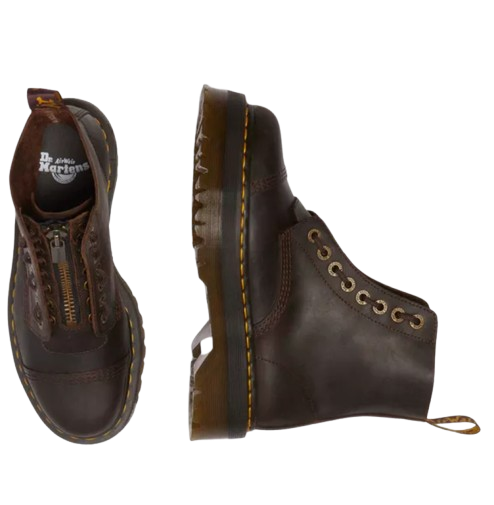 DR. MARTENS Sinclair Jungle מגפי פלטפורמה ד"ר מרטינס נשים