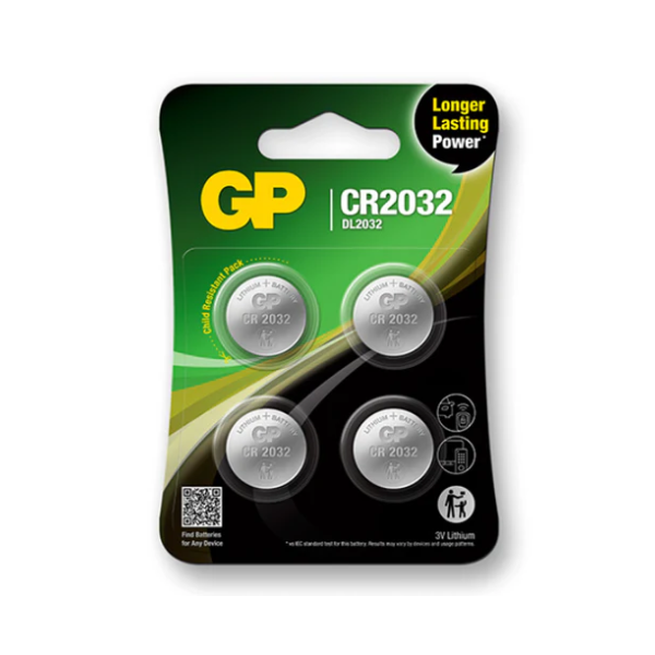GP ULTRA CR2032 מארז 4 סוללות