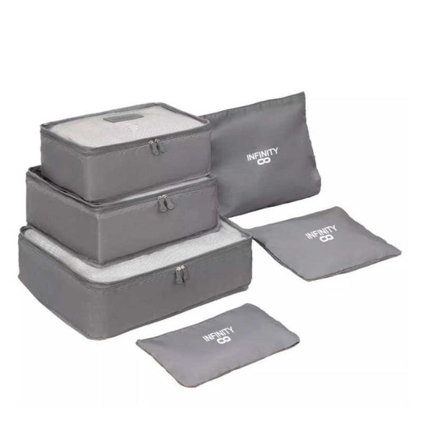 INFINITY CUBE SET סט 6 ארגוניות למזוודה אינפיניטי