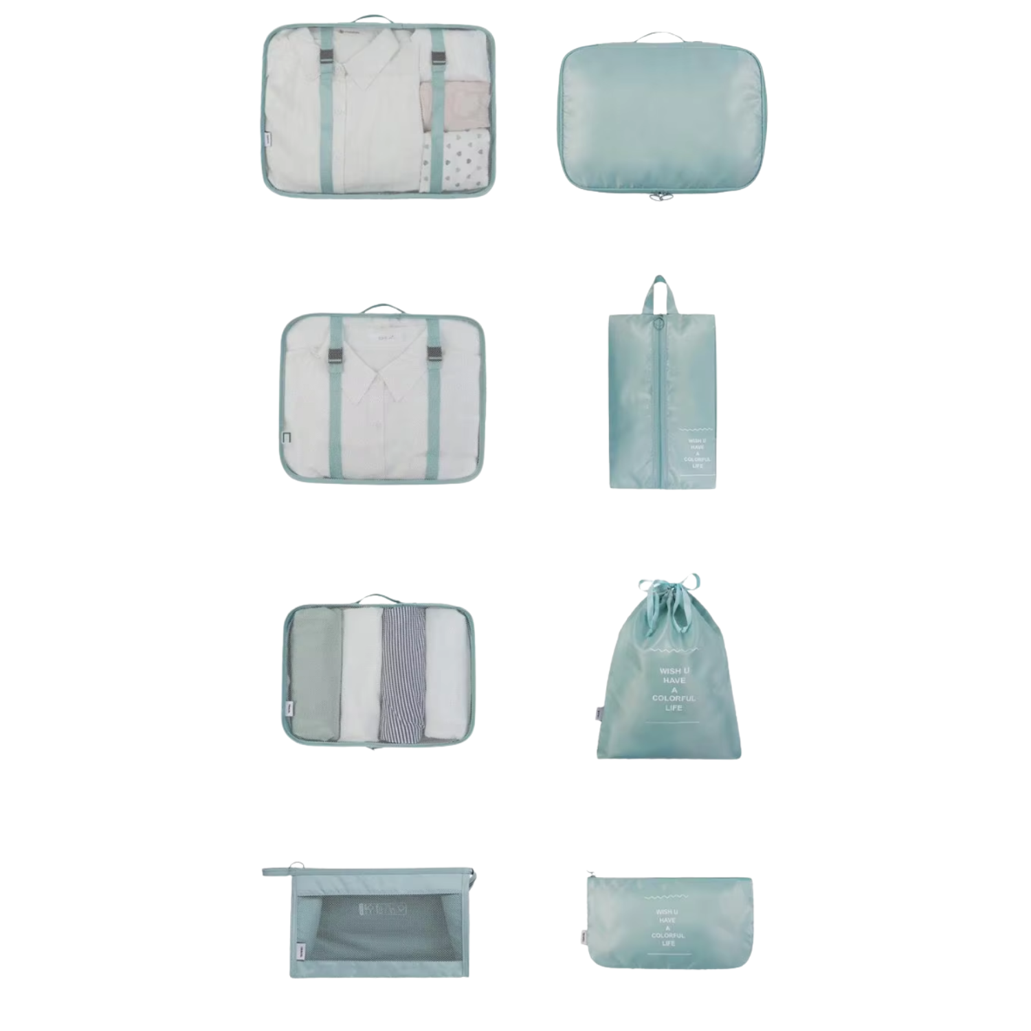 INFINITY Premium Cube Set סט 8 ארגוניות למזוודה אינפיניטי