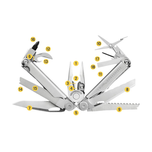 LEATHERMAN Wave Plus אולר לדרמן וויב פלוס מושחר בבליסטר