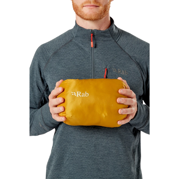 RAB Microlight Alpine מעיל פוך עם כובע מיקרולייט ראב גברים