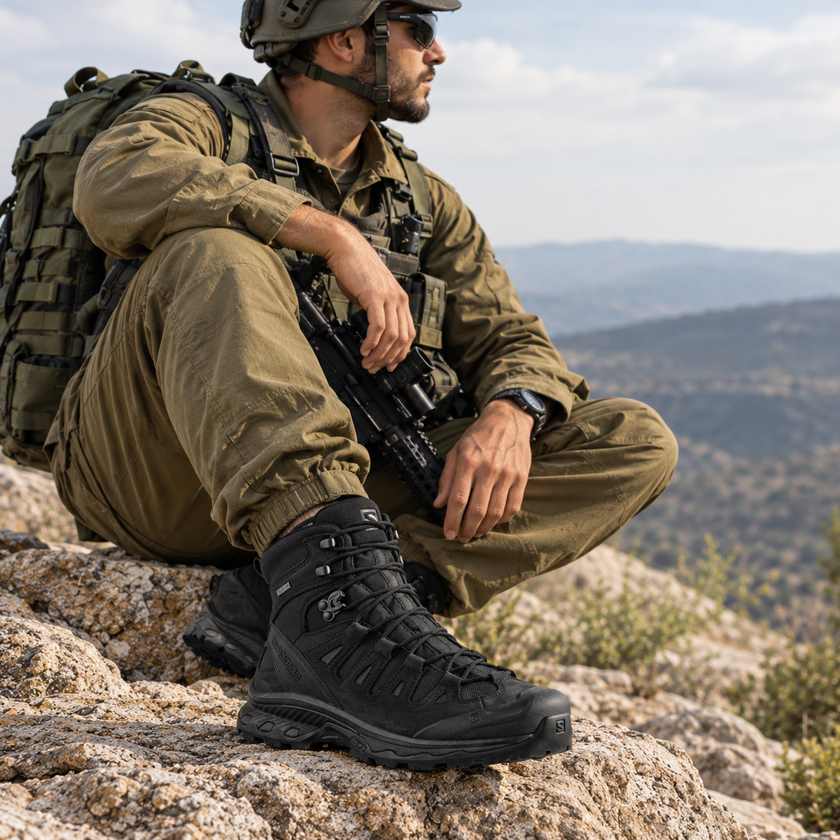 SALOMON Quest 4D Gtx Forces 2EN נעלי שטח טקטיות סלומון גברים SALOMON