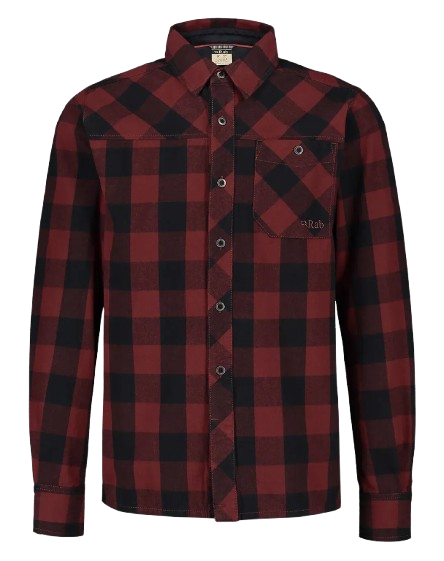 RAB Boundary חולצה מכופתרת משבצות באונדרי ראב גברים