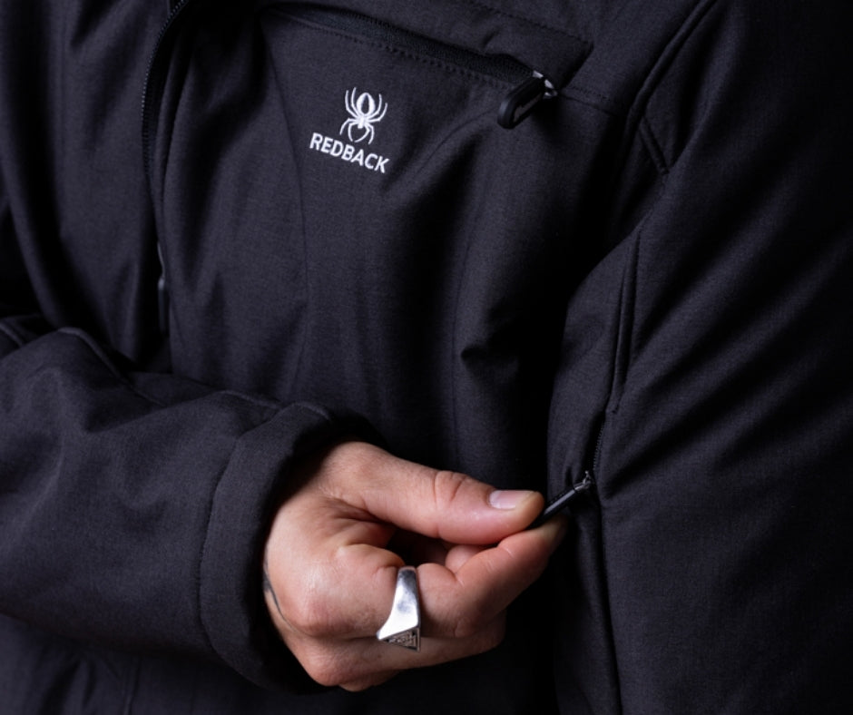 REDBACK Blue Lake Furry Hoddie Softshell ג'קט סופטשל גברים