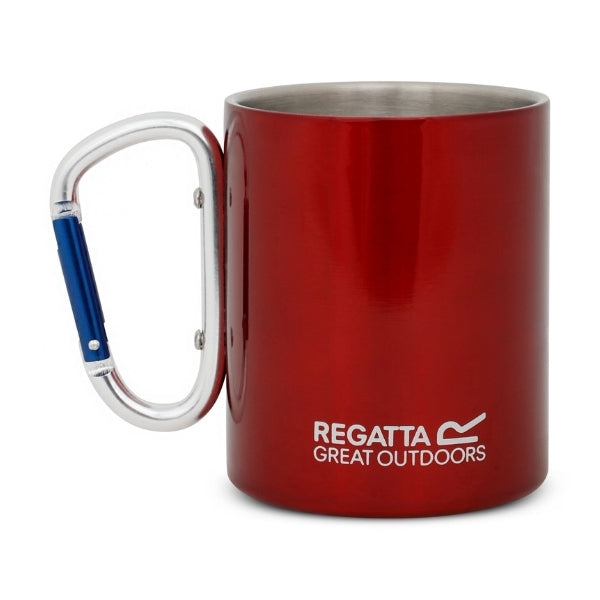 REGATTA Karabiner Handle Mug כוס מאג מתכת לטיולים עם ידית שאקל 300 מ"ל