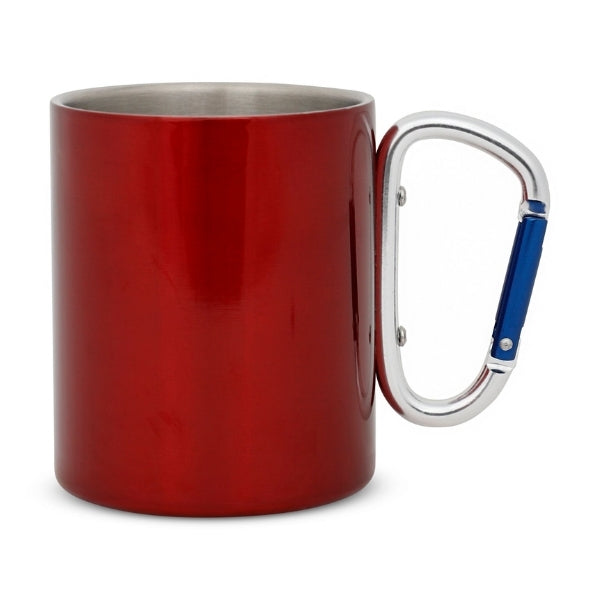 REGATTA Karabiner Handle Mug כוס מאג מתכת לטיולים עם ידית שאקל 300 מ"ל