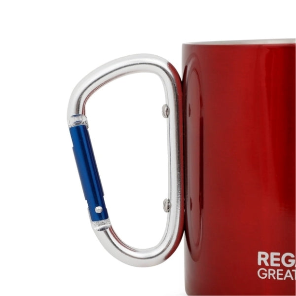 REGATTA Karabiner Handle Mug כוס מאג מתכת לטיולים עם ידית שאקל 300 מ"ל