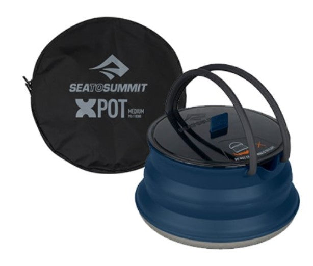 Sea To Summit X-POT KETTLE קומקום/סיר מתקפל עם תיק 2.2 ליטר