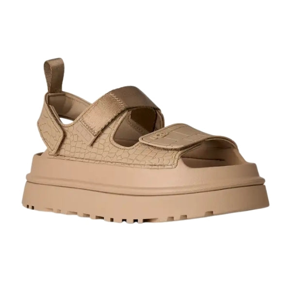 UGG GoldenGlow Embossed סנדלי פלטפורמה גולדן גלואו נשים