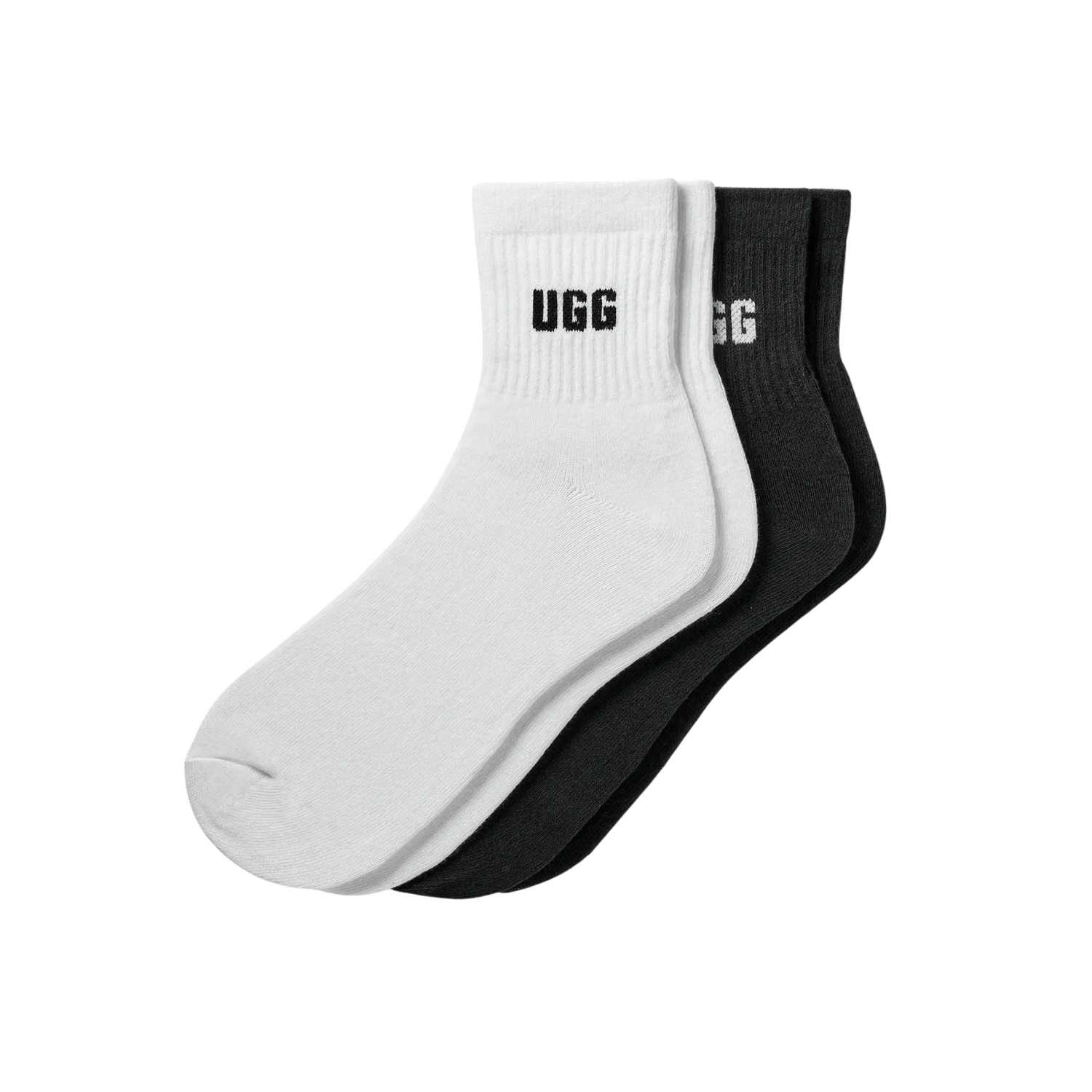 UGG Quinlin Logo Quarter מארז 2 זוגות גרביי חורף האג