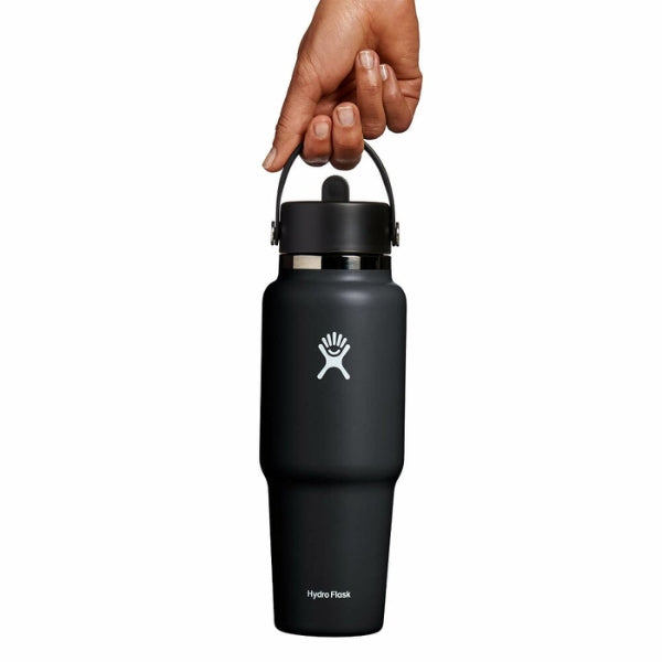 HYDRO FLASK Travel Bottle Cap בקבוק שתייה תרמוס עם קש היידרו פלאסק 946 מ"ל