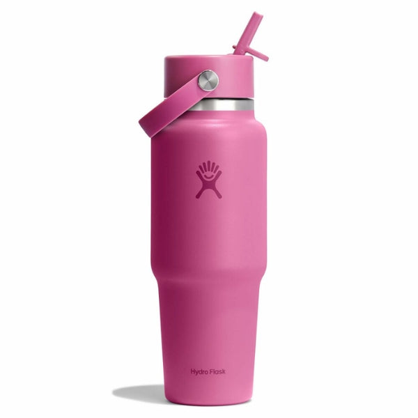 HYDRO FLASK Travel Bottle Cap בקבוק שתייה תרמוס עם קש היידרו פלאסק 946 מ"ל