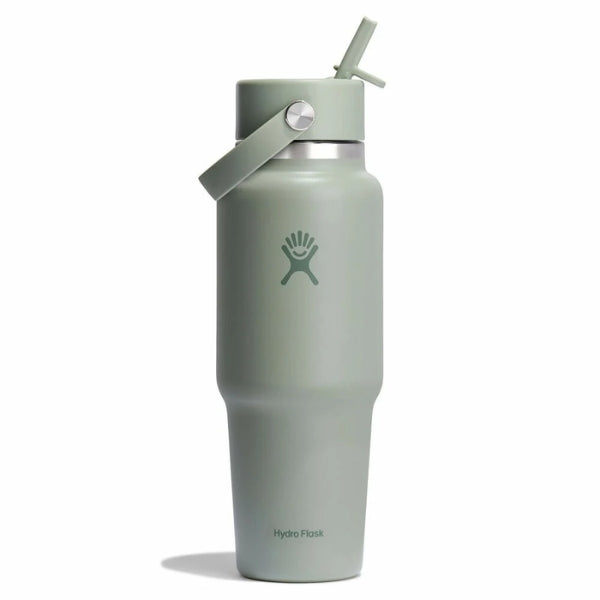 HYDRO FLASK Travel Bottle Cap בקבוק שתייה תרמוס עם קש היידרו פלאסק 946 מ"ל