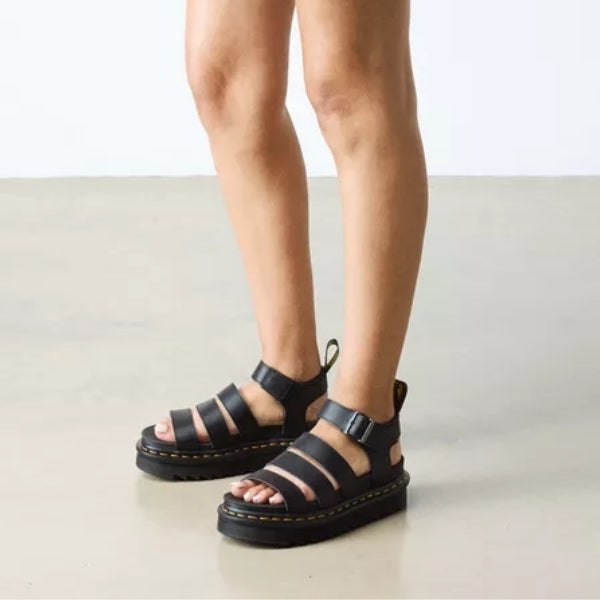 DR. MARTENS Blaire Athena Leather סנדלי פלטפורמה נשים