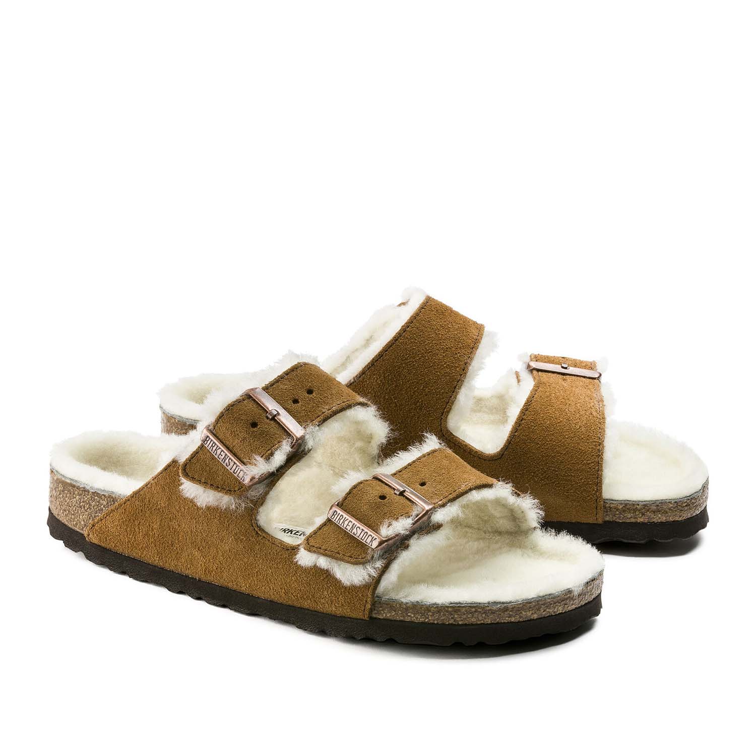 BIRKENSTOCK Arizona Shearling כפכפי פרווה בירקנשטוק נשים