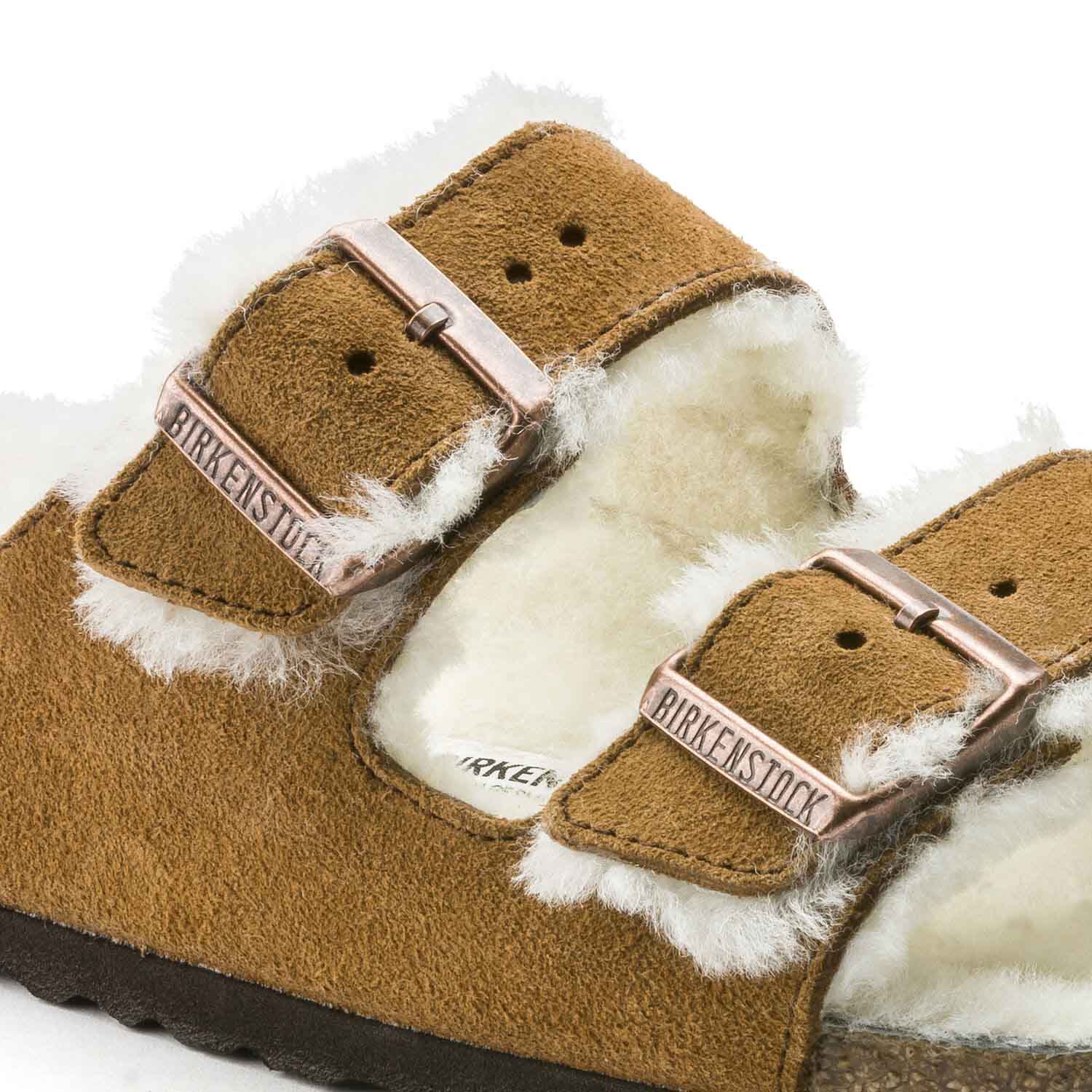 BIRKENSTOCK Arizona Shearling כפכפי פרווה בירקנשטוק נשים