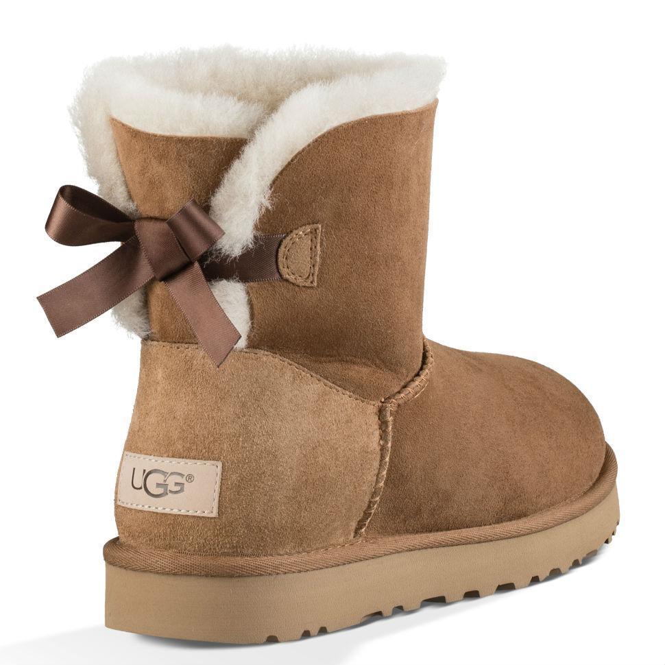 UGG Mini Bailey Bow מגפי פרווה האג מיני ביילי בו נשים