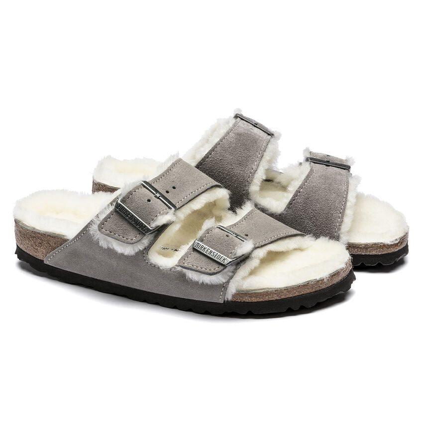BIRKENSTOCK Arizona Shearling כפכפי פרווה בירקנשטוק נשים
