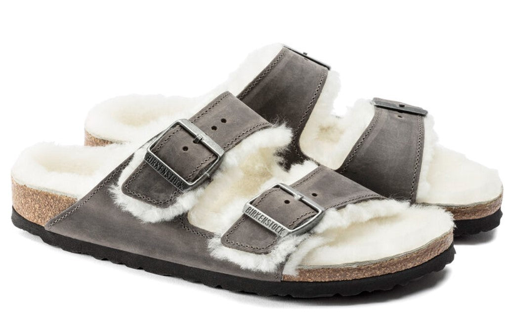 BIRKENSTOCK Arizona Shearling כפכפי פרווה בירקנשטוק נשים
