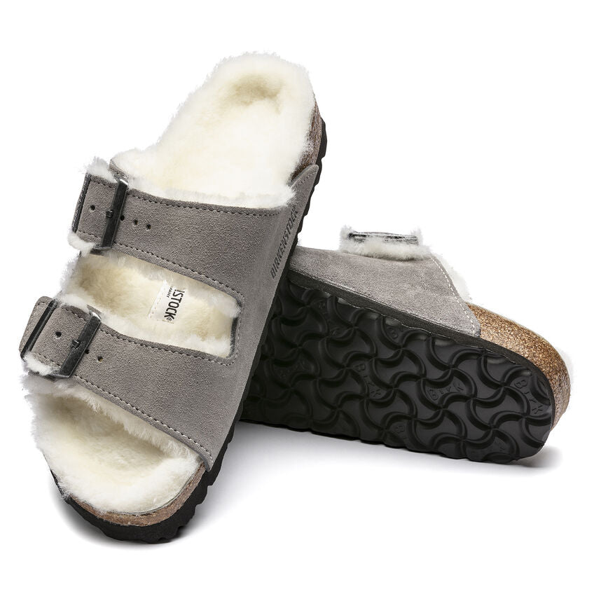 BIRKENSTOCK Arizona Shearling כפכפי פרווה בירקנשטוק נשים