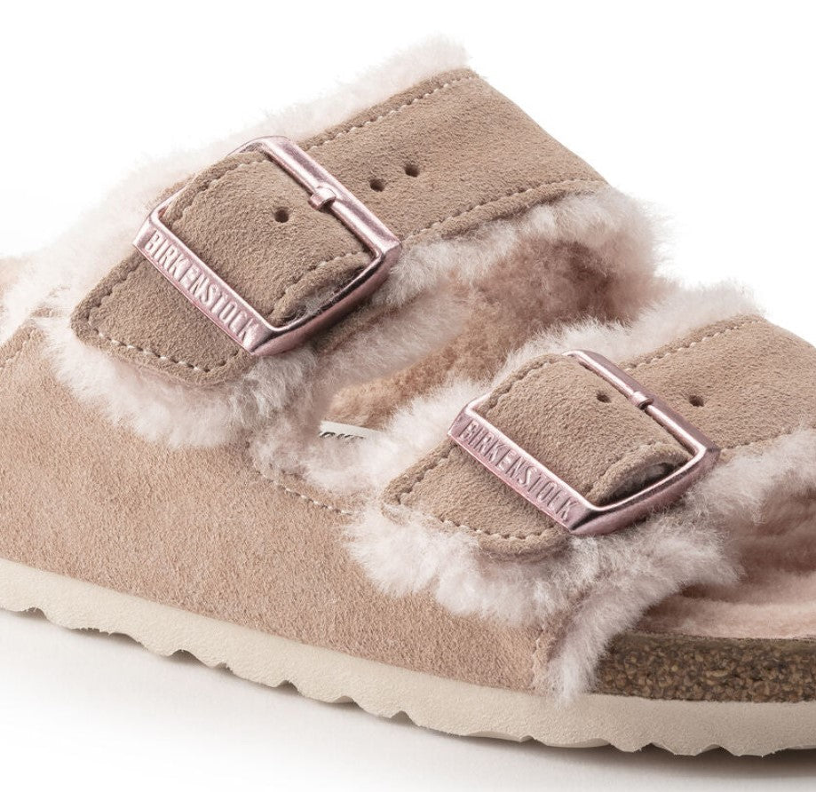 BIRKENSTOCK Arizona Shearling כפכפי פרווה בירקנשטוק נשים