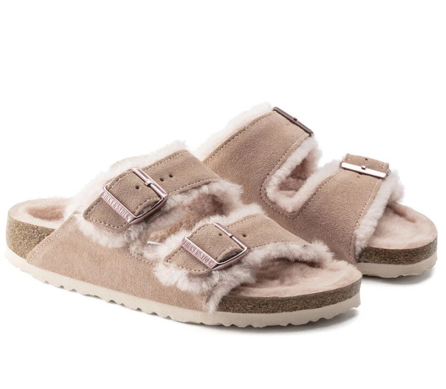 BIRKENSTOCK Arizona Shearling כפכפי פרווה בירקנשטוק נשים