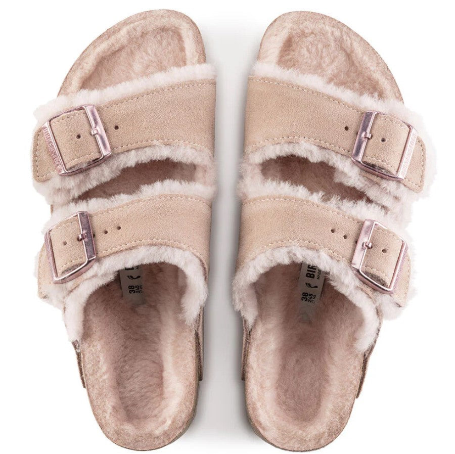 BIRKENSTOCK Arizona Shearling כפכפי פרווה בירקנשטוק נשים