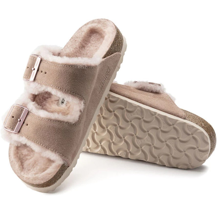 BIRKENSTOCK Arizona Shearling כפכפי פרווה בירקנשטוק נשים