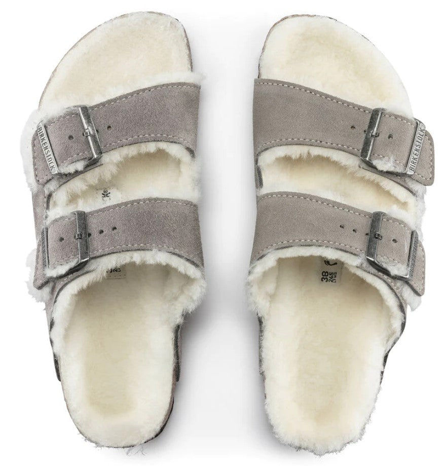 BIRKENSTOCK Arizona Shearling כפכפי פרווה בירקנשטוק נשים