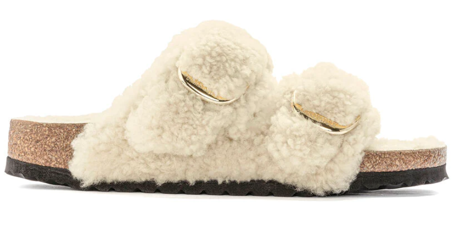 BIRKENSTOCK Arizona BB Teddy כפכפי פרווה בירקנשטוק נשים