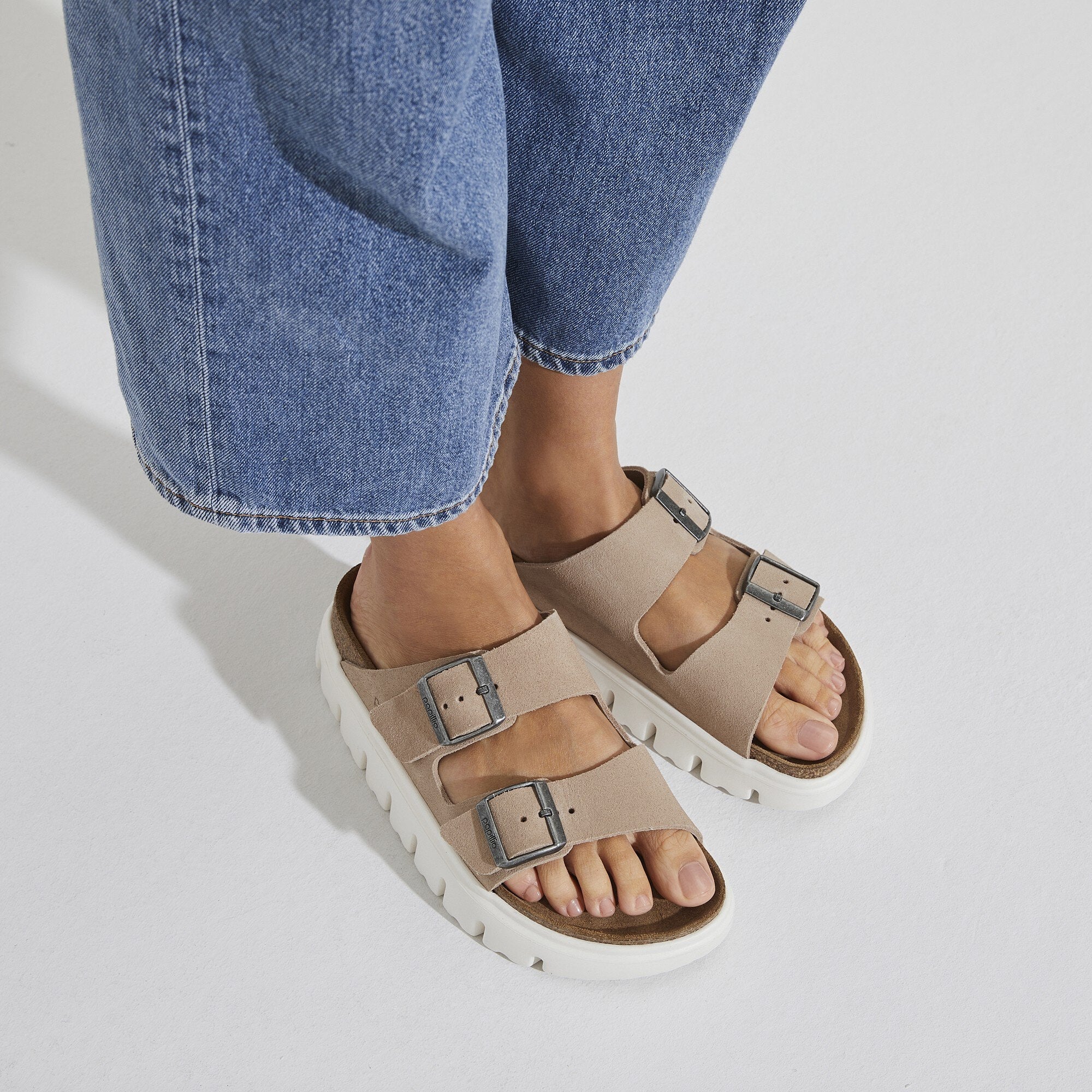 BIRKENSTOCK Arizona Papillio Chunky כפכפי עור פאפילו נשים