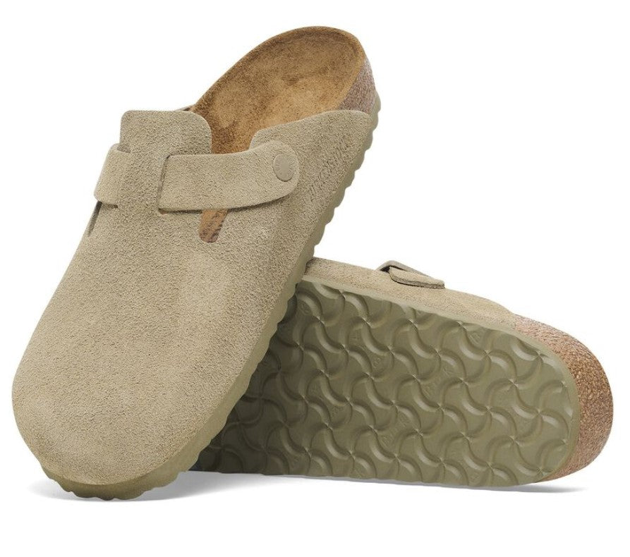 BIRKENSTOCK Boston כפכפי בוסטון בירקנשטוק זמש נשים