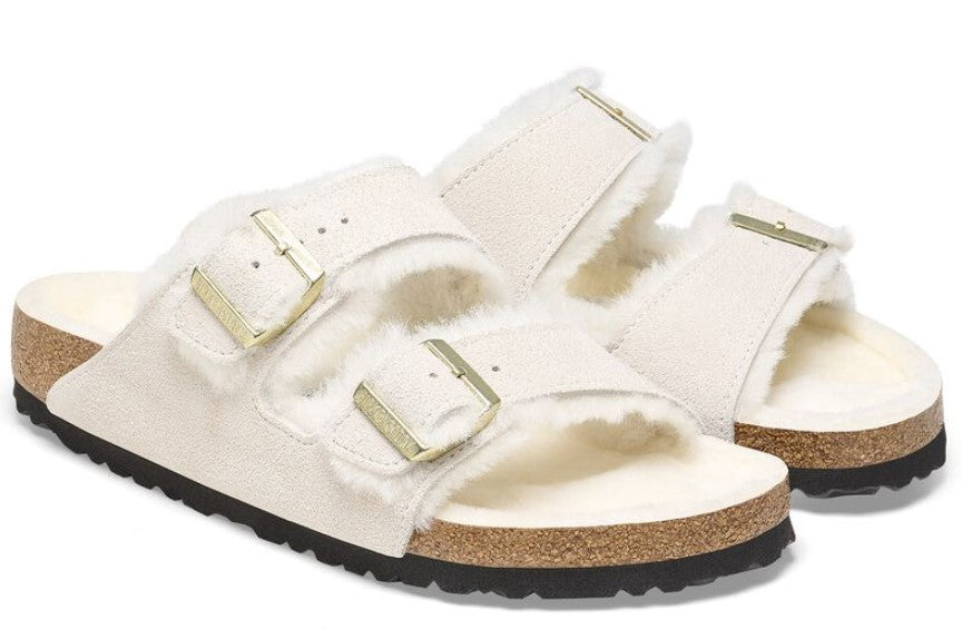 BIRKENSTOCK Arizona Shearling כפכפי פרווה בירקנשטוק נשים
