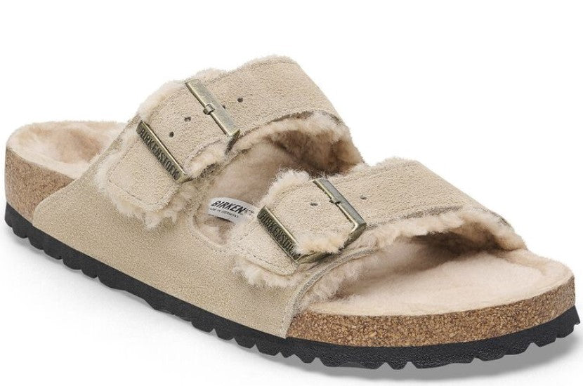 BIRKENSTOCK Arizona Shearling כפכפי פרווה בירקנשטוק נשים